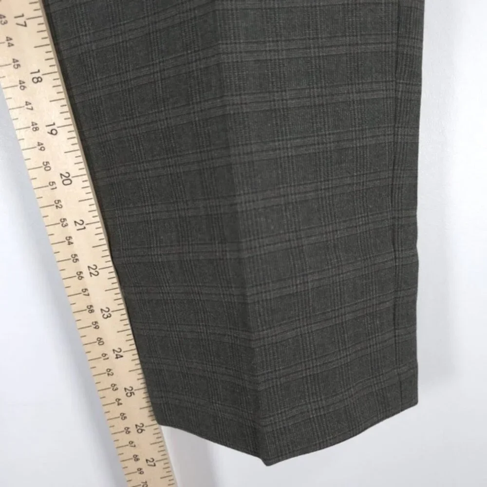 NWT ZARA Plaid Dress‎ Pants with Pockets 0706/451/505 Size 31